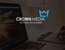 Tablet Screenshot of crownmediagroup.com